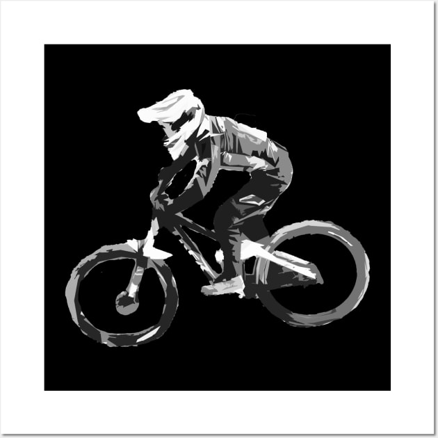 mtb downhill Wall Art by rickylabellevie